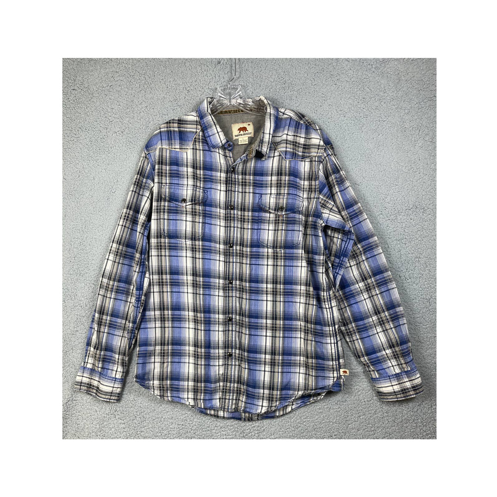 Dakota Grizzly Men's Plaid Button Up Shirt Size L